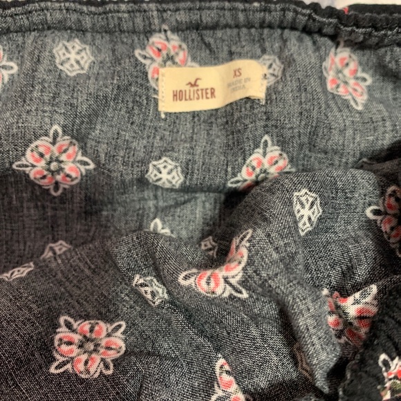 Hollister Black Strapless Patterned Romper XS - Picture 8 of 10